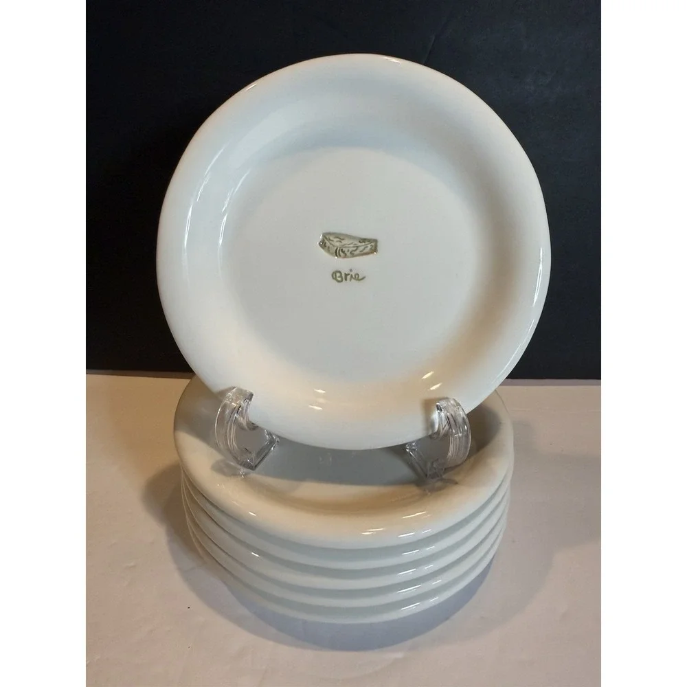 Williams-Sonoma Cheese Series Embossed Appetizer Plates (Set Of 6)
